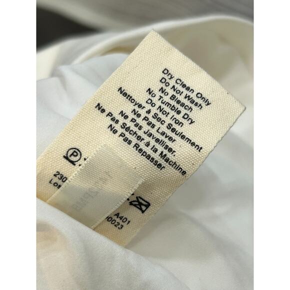 L'Agence Womens Kenzie Double Breasted Blazer Crepe Front Button White Size 6 - Picture 7 of 8